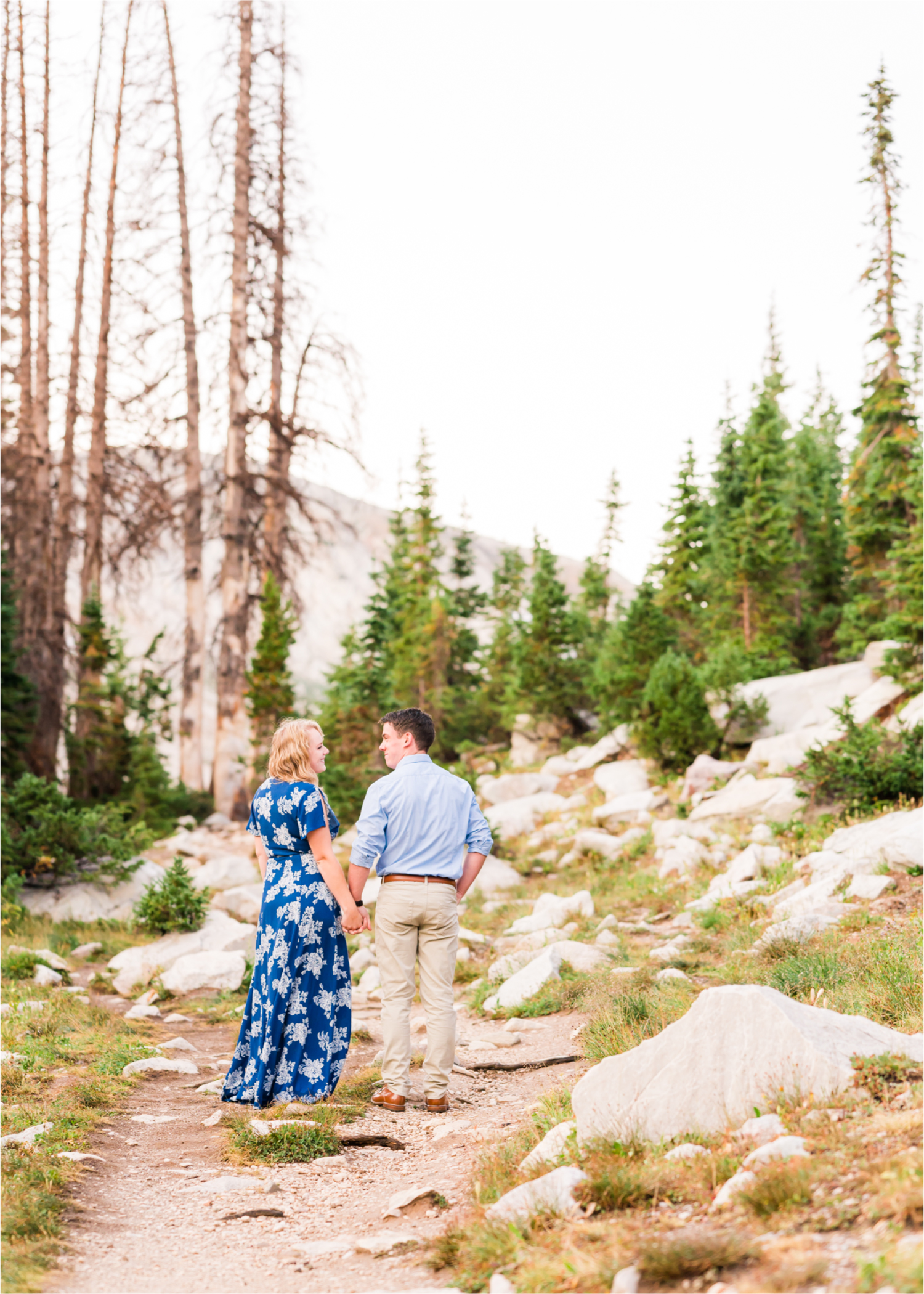 Rainy Summer Engagement at Mirror Lake in Medicine Bow National Park | Britni Girard Photography | Colorado Wedding Photographer and Videographer | Husband Wife photography team | Mountain Engagement