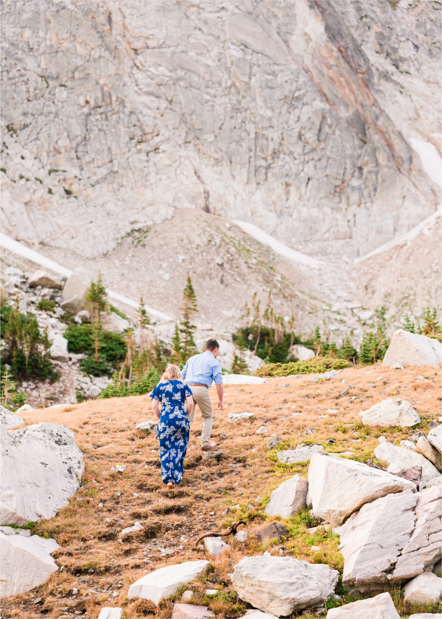 Rainy Summer Engagement at Mirror Lake in Medicine Bow National Park | Britni Girard Photography | Colorado Wedding Photographer and Videographer | Husband Wife photography team | Mountain Engagement