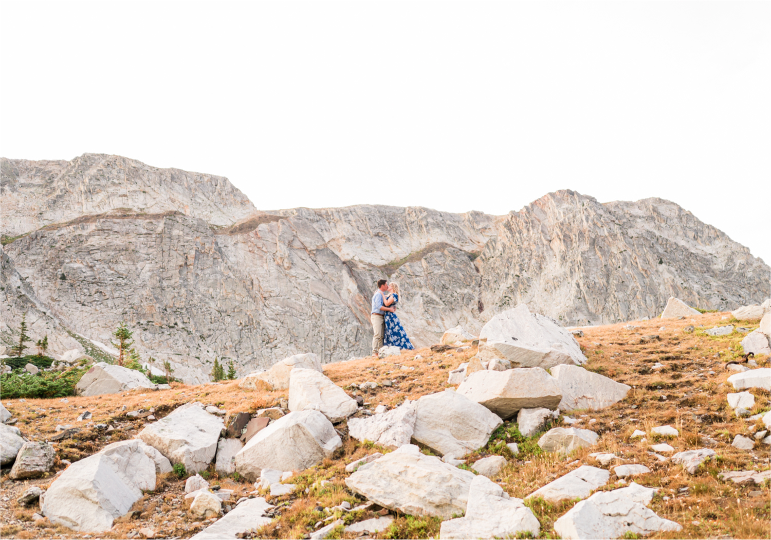 Rainy Summer Engagement at Mirror Lake in Medicine Bow National Park | Britni Girard Photography | Colorado Wedding Photographer and Videographer | Husband Wife photography team | Mountain Engagement
