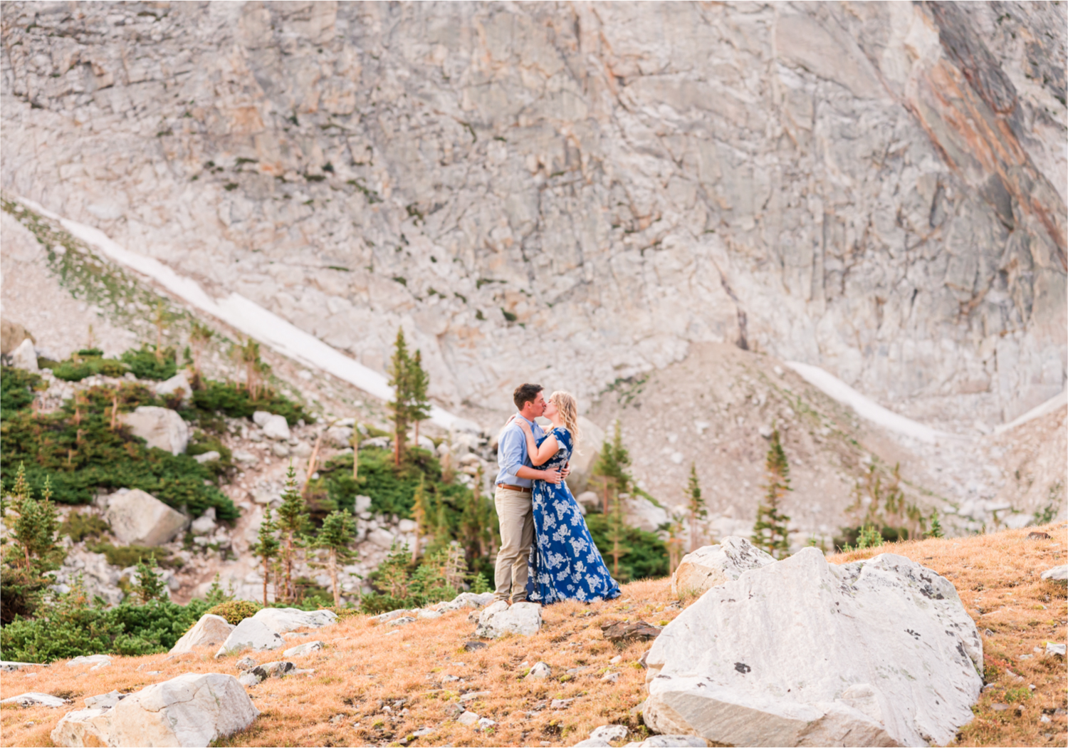 Rainy Summer Engagement at Mirror Lake in Medicine Bow National Park | Britni Girard Photography | Colorado Wedding Photographer and Videographer | Husband Wife photography team | Mountain Engagement