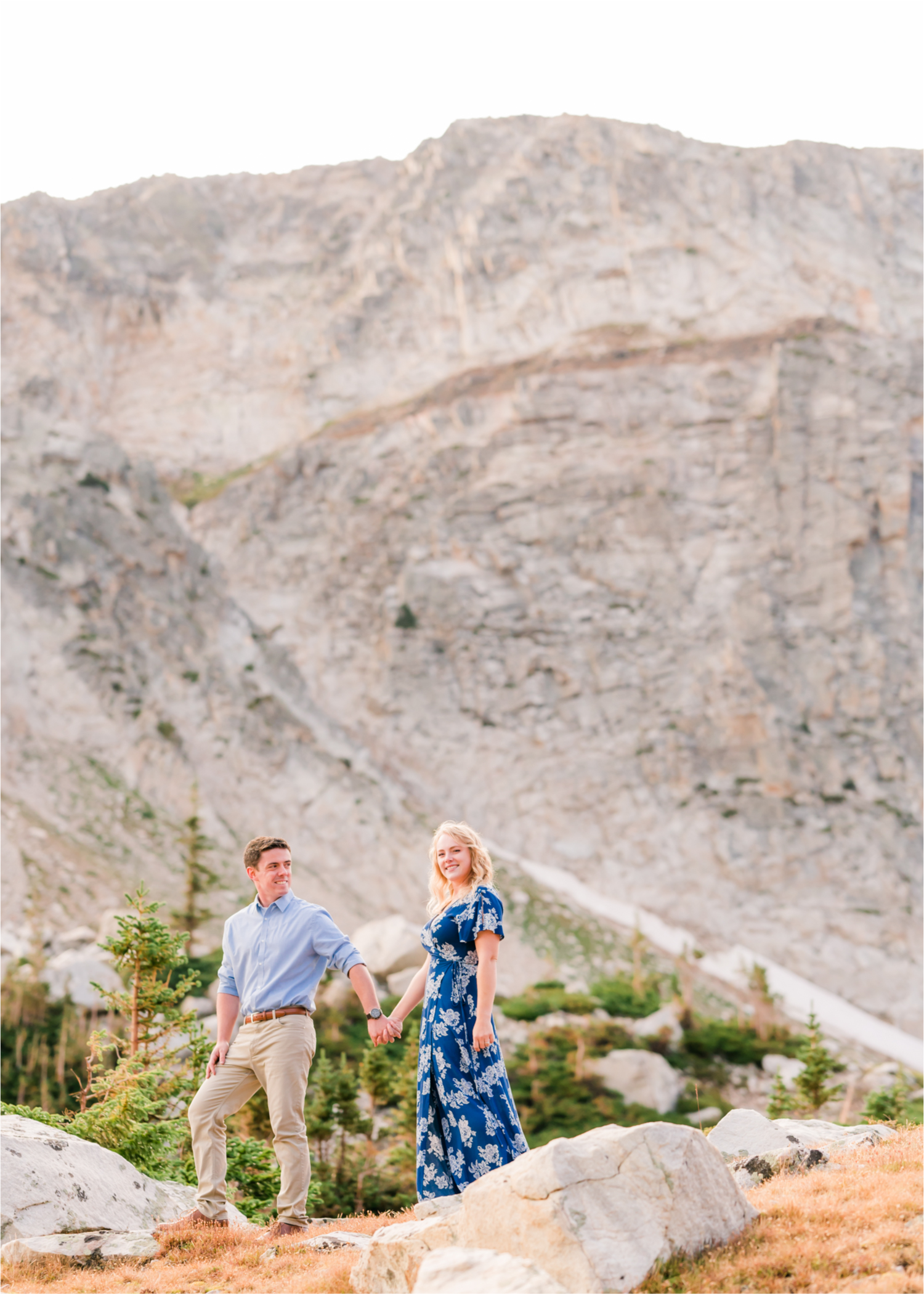 Rainy Summer Engagement at Mirror Lake in Medicine Bow National Park | Britni Girard Photography | Colorado Wedding Photographer and Videographer | Husband Wife photography team | Mountain Engagement