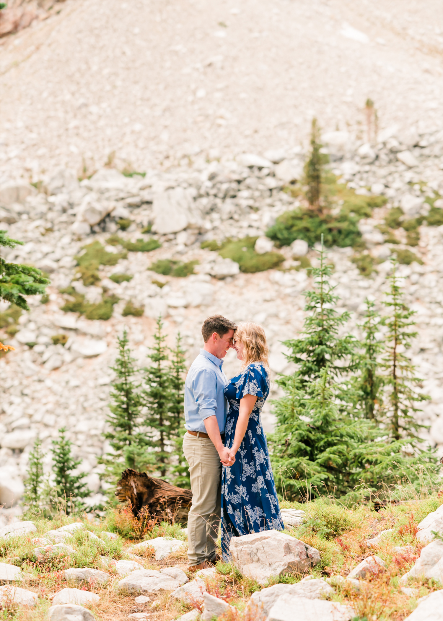 Rainy Summer Engagement at Mirror Lake in Medicine Bow National Park | Britni Girard Photography | Colorado Wedding Photographer and Videographer | Husband Wife photography team | Mountain Engagement