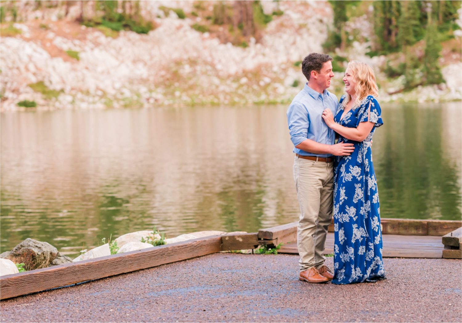 Rainy Summer Engagement at Mirror Lake in Medicine Bow National Park | Britni Girard Photography | Colorado Wedding Photographer and Videographer | Husband Wife photography team | Mountain Engagement