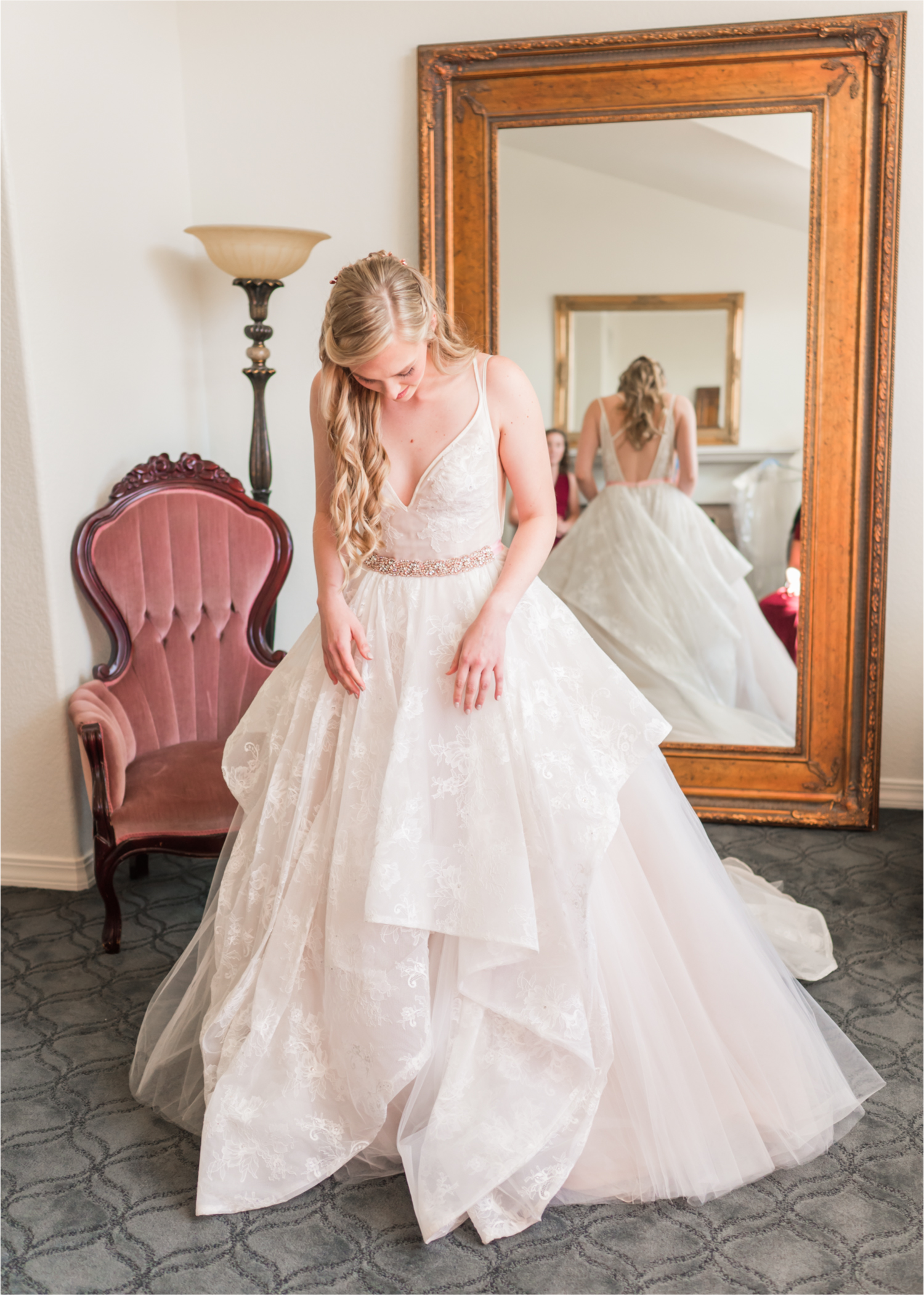 Romantic Whimsical Wedding at the Lionscrest Manor in Lyons, CO | Britni Girard Photography - Wedding Photo and Video Team | Rustic Fall Decor mixed in Burgundy, Blush, Gold and Sage | Wedding Dress from Anna Be Bridal by Hailey Paige | Hair and Makeup by Glam 5280 Chaundra Revier |