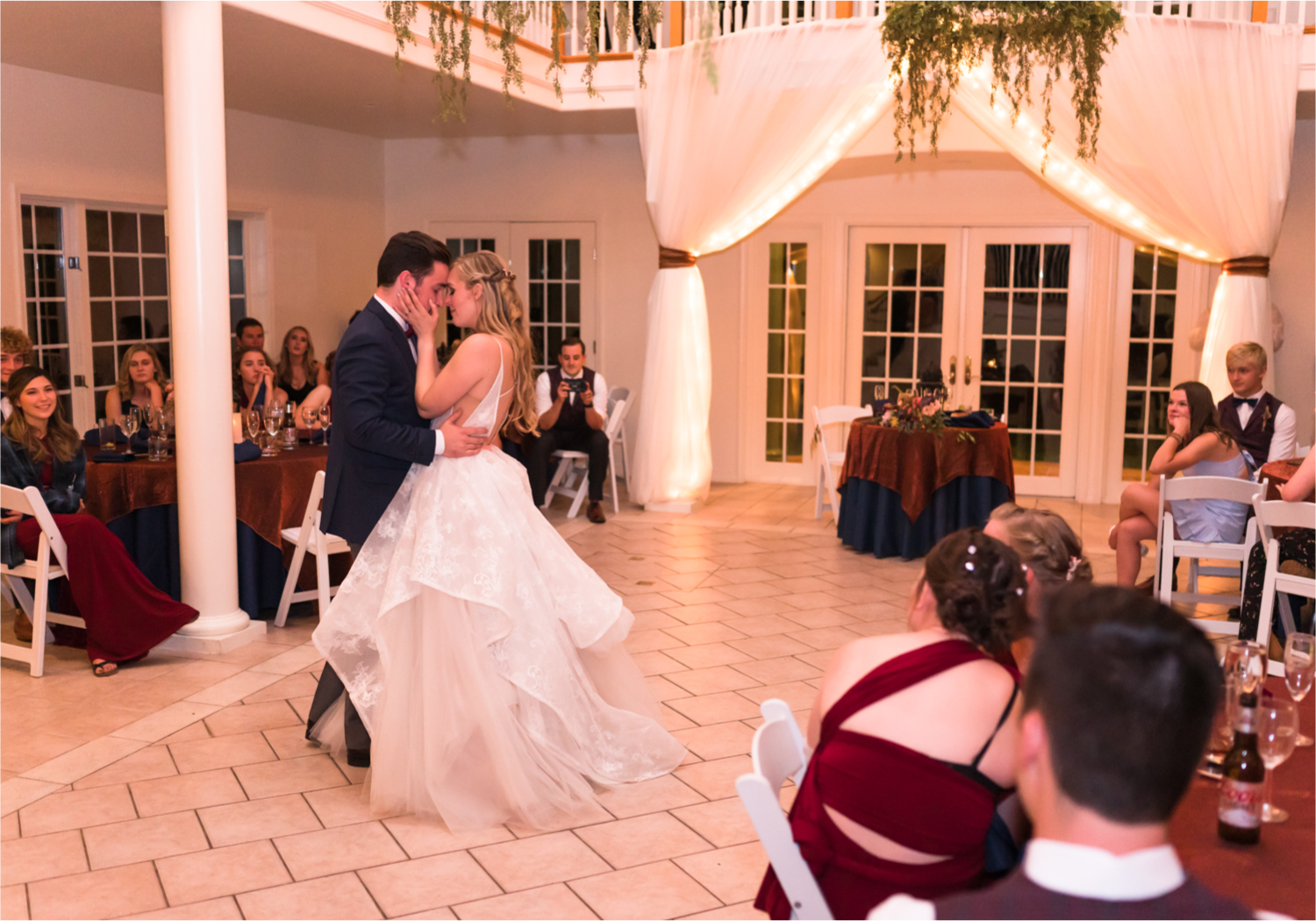 Romantic Whimsical Wedding at the Lionscrest Manor in Lyons, CO | Britni Girard Photography - Wedding Photo and Video Team | Rustic Fall Decor mixed in Burgundy, Blush, Gold and Sage | Wedding Dress from Anna Be Bridal by Hailey Paige | Hair and Makeup by Glam 5280 Chaundra Revier | Florals by Aflorae | Reception in Manor Ballroom | Catering by Greens point Catering | DJ PureSounds LLC | Cake by Nothing Bundt Cakes| Donuts by Lamar’s Donuts
