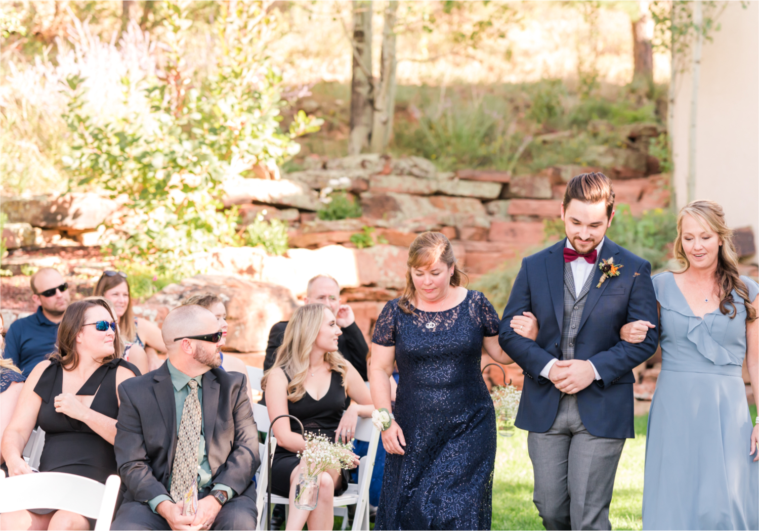 Romantic Whimsical Wedding at the Lionscrest Manor in Lyons, CO | Britni Girard Photography - Wedding Photo and Video Team | Rustic Fall Decor mixed in Burgundy, Blush, Gold and Sage | Wedding Dress from Anna Be Bridal by Hailey Paige | Hair and Makeup by Glam 5280 Chaundra Revier | Florals by Aflorae | Ceremony Site overlooking the Rocky Mountains | Mountaintop Ceremony