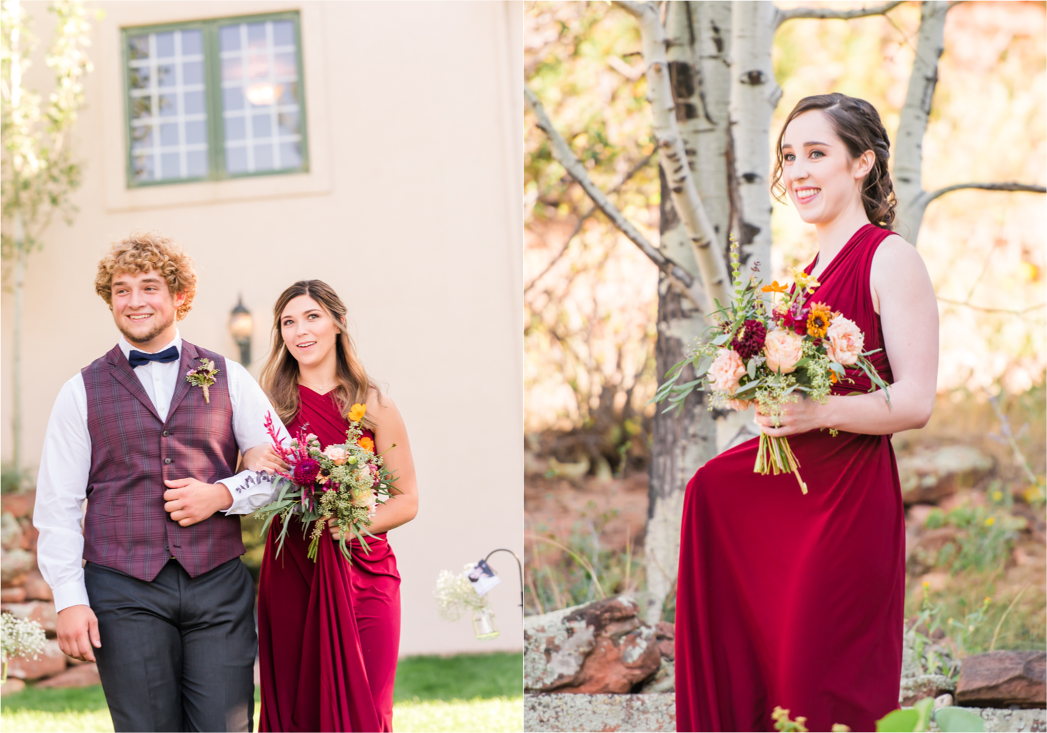 Romantic Whimsical Wedding at the Lionscrest Manor in Lyons, CO | Britni Girard Photography - Wedding Photo and Video Team | Rustic Fall Decor mixed in Burgundy, Blush, Gold and Sage | Wedding Dress from Anna Be Bridal by Hailey Paige | Hair and Makeup by Glam 5280 Chaundra Revier | Florals by Aflorae | Ceremony Site overlooking the Rocky Mountains | Mountaintop Ceremony