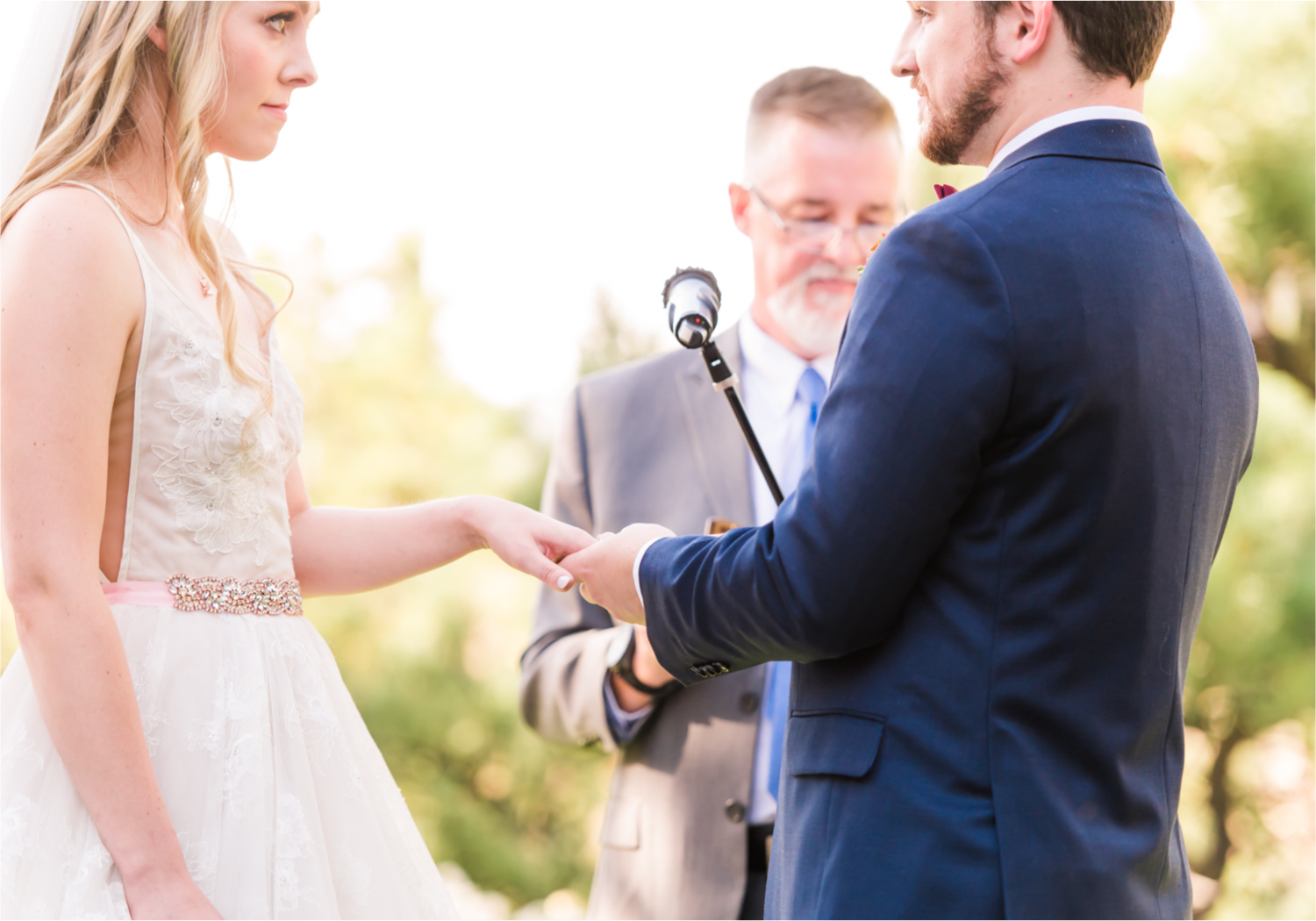 Romantic Whimsical Wedding at the Lionscrest Manor in Lyons, CO | Britni Girard Photography - Wedding Photo and Video Team | Rustic Fall Decor mixed in Burgundy, Blush, Gold and Sage | Wedding Dress from Anna Be Bridal by Hailey Paige | Hair and Makeup by Glam 5280 Chaundra Revier | Florals by Aflorae | Ceremony Site overlooking the Rocky Mountains | Mountaintop Ceremony before Sunset