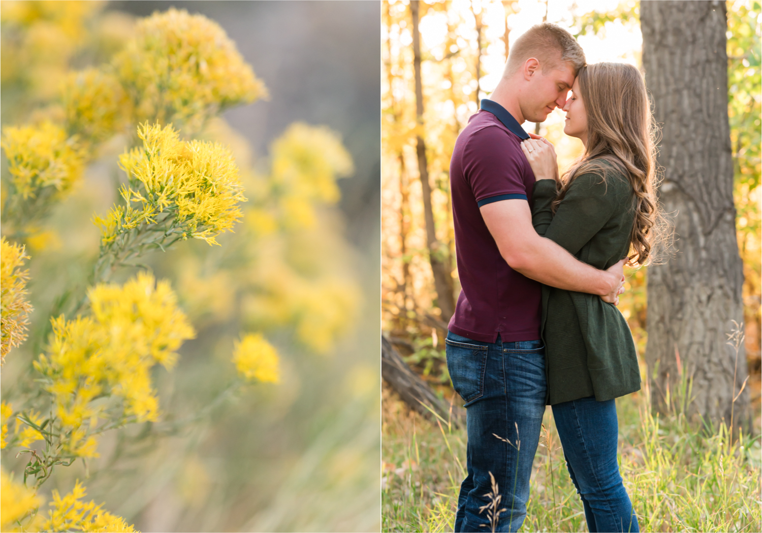 Fall Engagement at Prospect Ponds in Fort Collins | Britni Girard Photography | Colorado Wedding Photography and Videography | Husband and Wife Team | Trails of fall leaves and romantic snuggles under the canopy of color