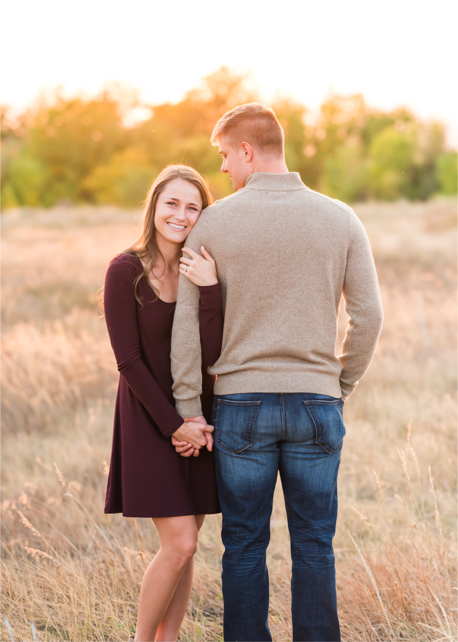 Fall Engagement at Prospect Ponds in Fort Collins | Britni Girard Photography | Colorado Wedding Photography and Videography | Husband and Wife Team | Trails of fall leaves and romantic snuggles under the canopy of color