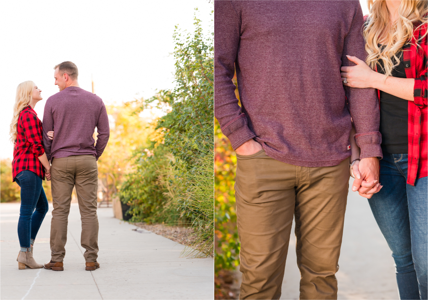 Romantic Fall Farmhouse Engagement at Jessup Farm | Britni Girard Photography | Colorado Wedding Photographer and Videography team | Rustic fences, fall leaves and barn doors in Fort Collins