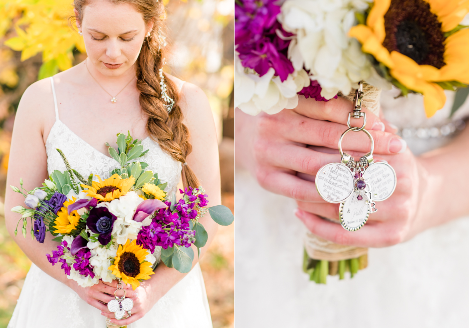 Rustic Fall Wedding at country home overlooking longs peak | Britni Girard Photography | Colorado Wedding Photography and Videography team | Fall colors, country fences leading to mountain views | Relaxed DIY wedding with elegant charm | Florals by Tahnee Wydra | Brides Dress from Abeille Bridal | Best Event Rentals