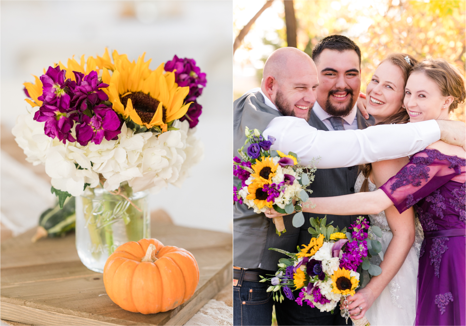 Rustic Fall Wedding at country home overlooking longs peak | Britni Girard Photography | Colorado Wedding Photography and Videography team | Fall colors, country fences leading to mountain views | Relaxed DIY wedding with elegant charm | Florals by Tahnee Wydra | Brides Dress from Abeille Bridal | Best Event Rentals