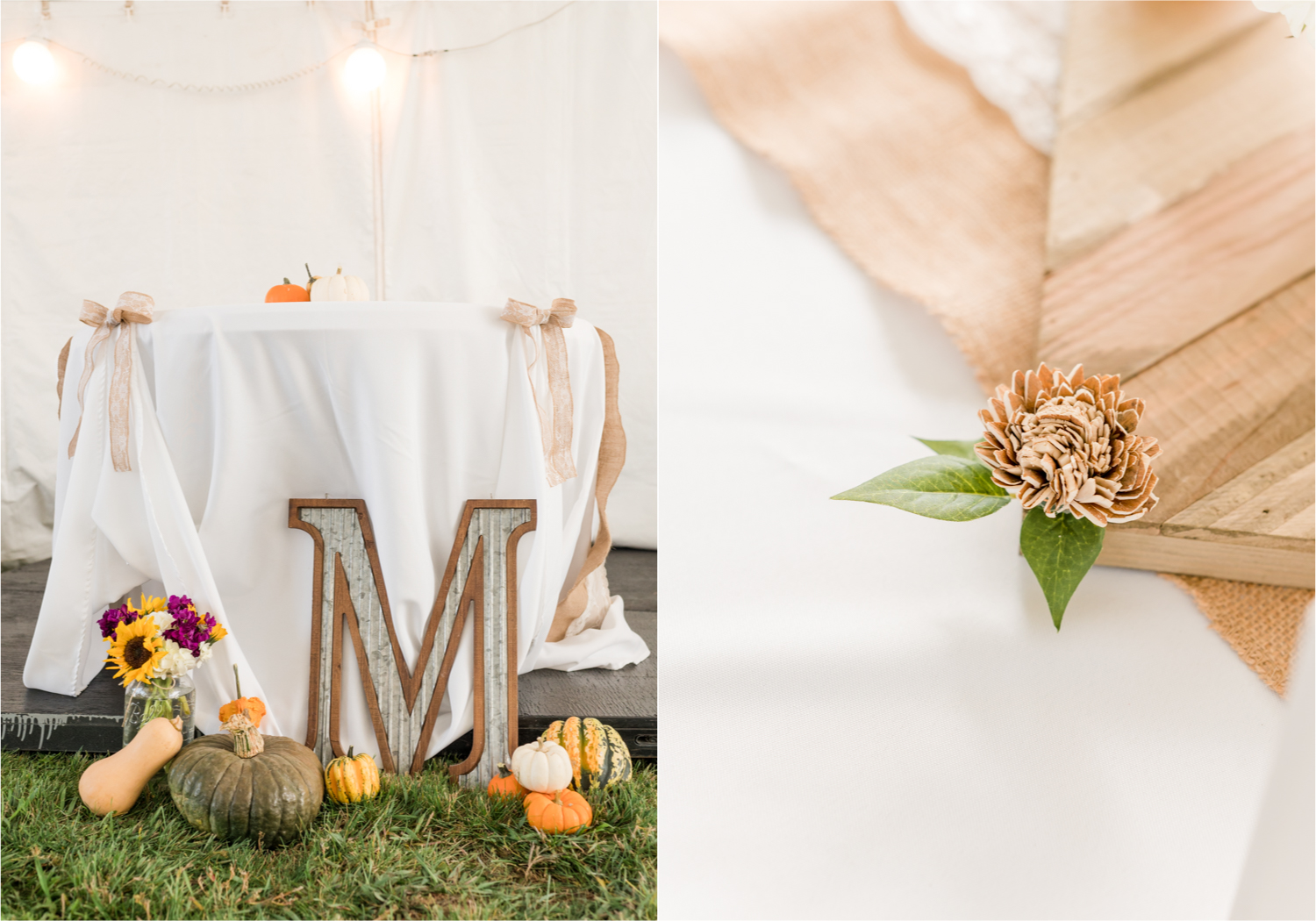 Rustic Fall Wedding at country home overlooking longs peak | Britni Girard Photography | Colorado Wedding Photography and Videography team | Fall colors, country fences leading to mountain views | Relaxed DIY wedding with elegant charm | Florals by Tahnee Wydra | Brides Dress from Abeille Bridal | Best Event Rentals