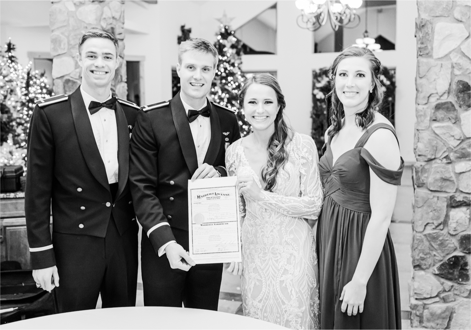 Winter Wonderland Wedding in Colorado Springs | Britni Girard Photography Colorado Wedding Photography and Film Team | Snow covered mountains and Christmas just a few days away | Annika + John's Nostalgic Winter Wedding | Bride's Dress iDream Bridal Essence of Australia | Air Force Academy | Marriage License