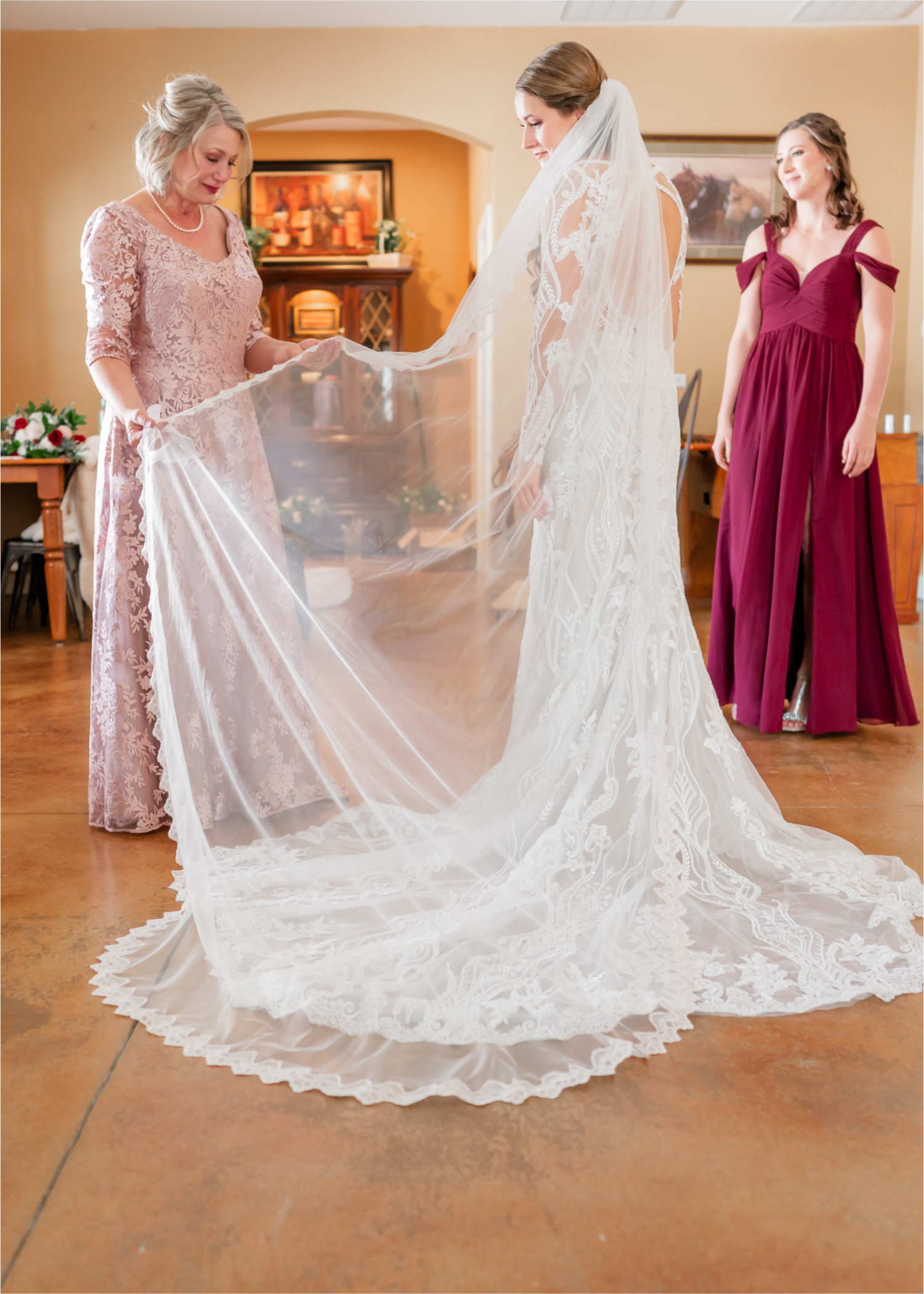 Winter Wonderland Wedding in Colorado Springs | Britni Girard Photography Colorado Wedding Photography and Film Team | Snow covered mountains and Christmas just a few days away | Annika + John's Nostalgic Winter Wedding | Bride's Dress iDream Bridal Essence of Australia | Air Force Academy | Mother of Bride Gift was veil made from mother's wedding dress