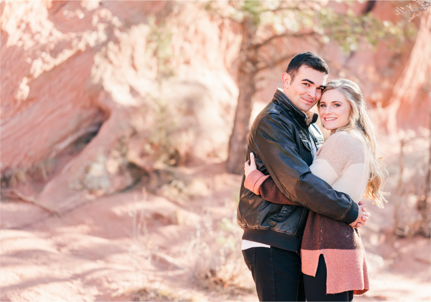 Winter Engagement at Red Rock Canyon Open Space in Colorado Springs | Britni Girard Photography Colorado Wedding Photography and Videography Team | Romantic strolls through the canyons and snuggles from the cold for these two Air Force Academy Graduates