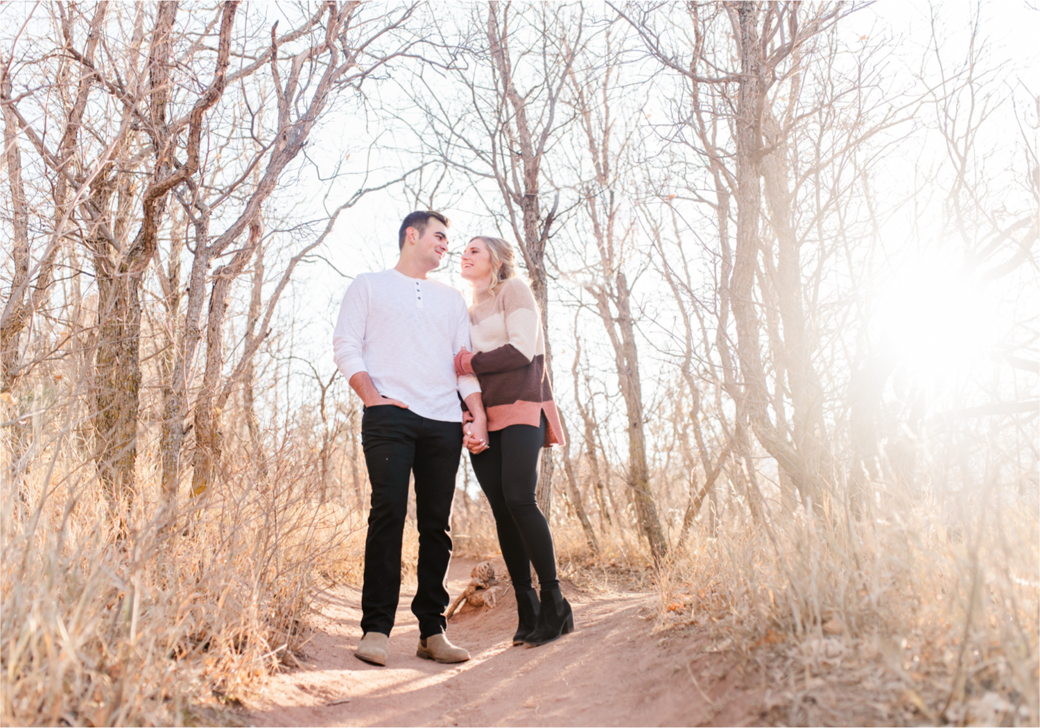 Winter Engagement at Red Rock Canyon Open Space in Colorado Springs | Britni Girard Photography Colorado Wedding Photography and Videography Team | Romantic strolls through the canyons and snuggles from the cold for these two Air Force Academy Graduates