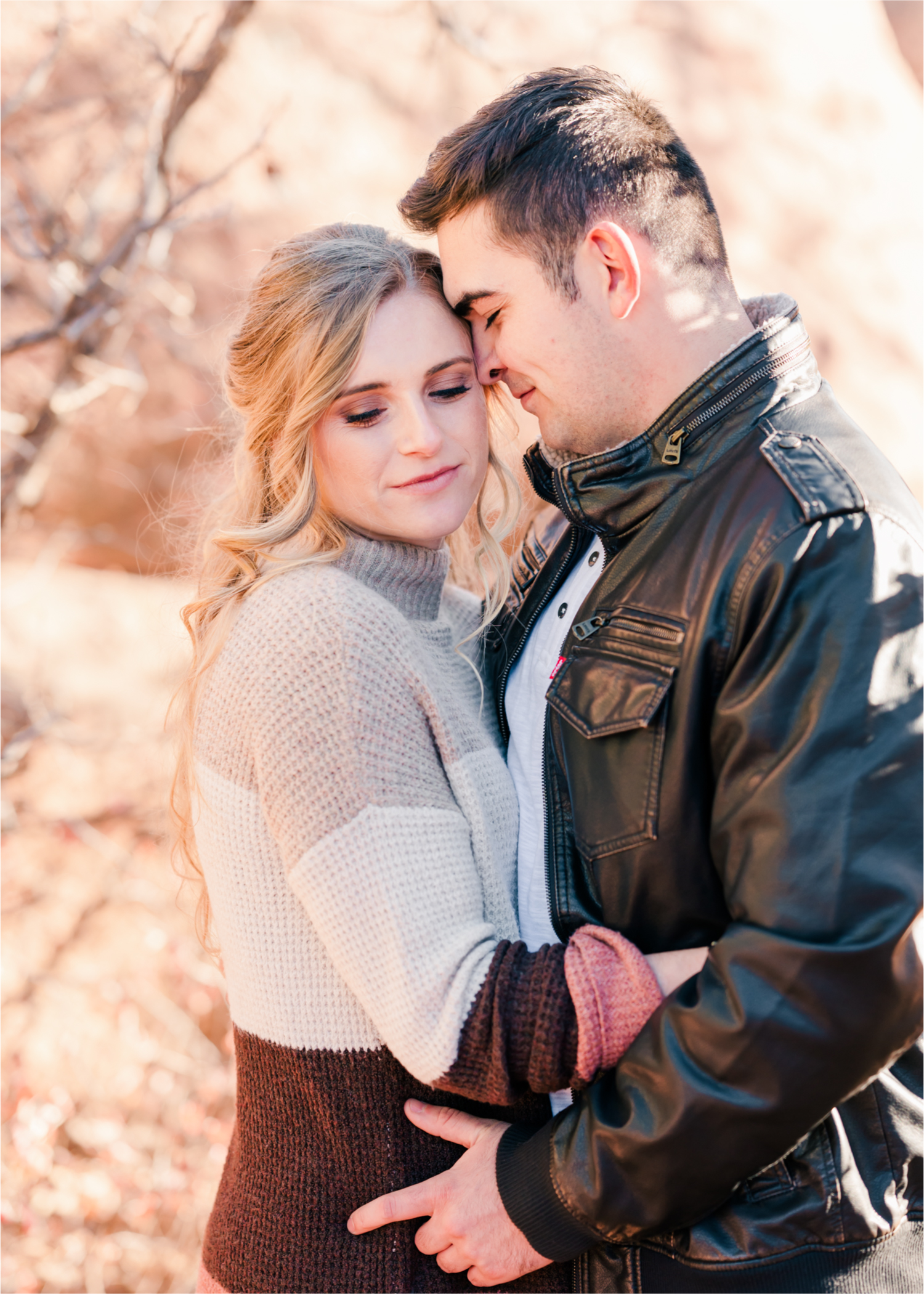 Winter Engagement at Red Rock Canyon Open Space in Colorado Springs | Britni Girard Photography Colorado Wedding Photography and Videography Team | Romantic strolls through the canyons and snuggles from the cold for these two Air Force Academy Graduates