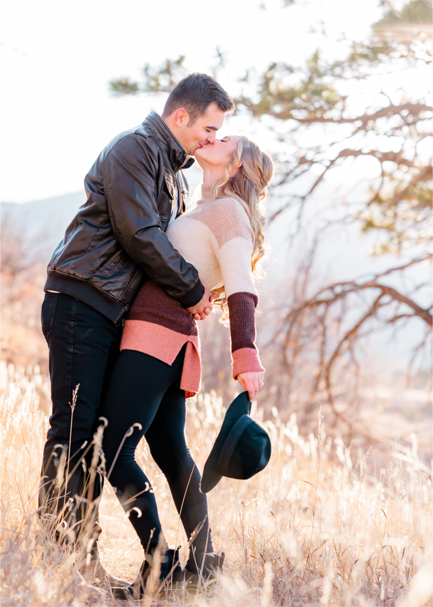 Winter Engagement at Red Rock Canyon Open Space in Colorado Springs | Britni Girard Photography Colorado Wedding Photography and Videography Team | Romantic strolls through the canyons and snuggles from the cold for these two Air Force Academy Graduates