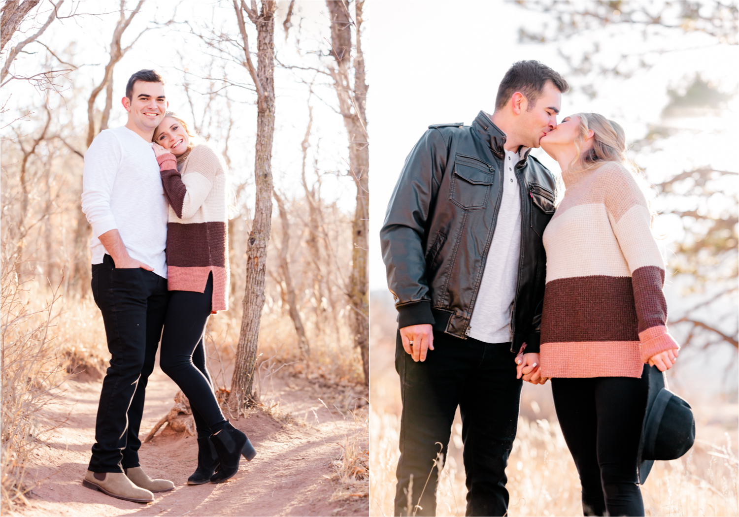 Winter Engagement at Red Rock Canyon Open Space in Colorado Springs | Britni Girard Photography Colorado Wedding Photography and Videography Team | Romantic strolls through the canyons and snuggles from the cold for these two Air Force Academy Graduates