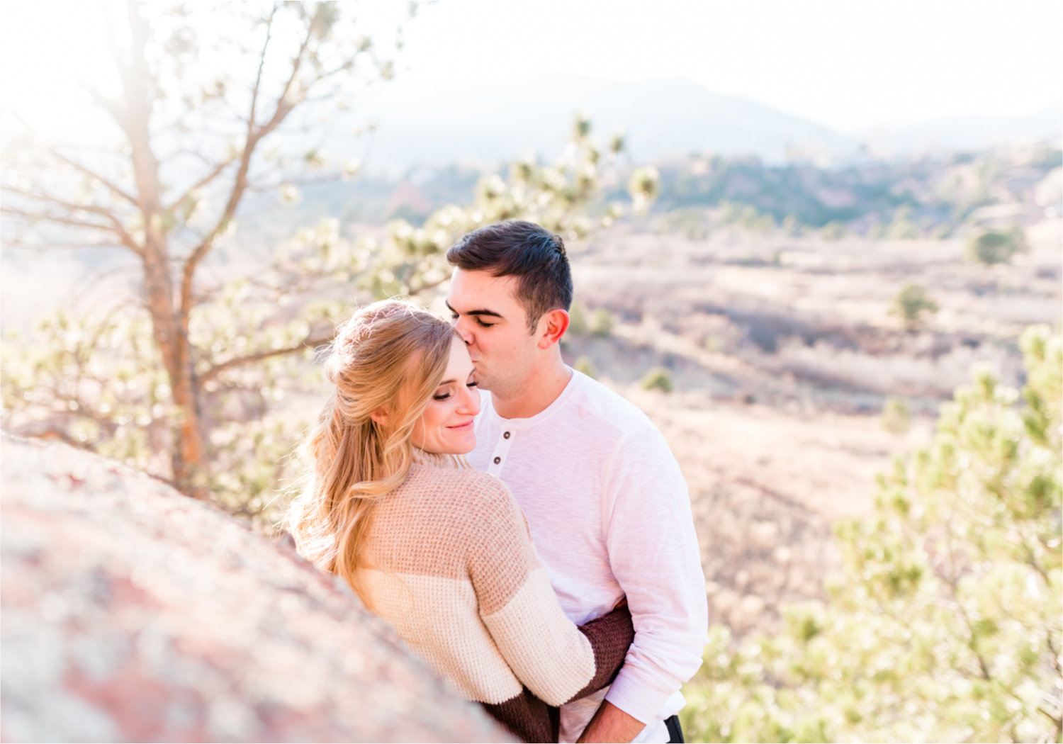 Winter Engagement at Red Rock Canyon Open Space in Colorado Springs | Britni Girard Photography Colorado Wedding Photography and Videography Team | Romantic strolls through the canyons and snuggles from the cold for these two Air Force Academy Graduates