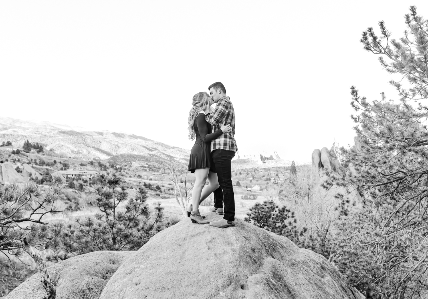 Winter Engagement at Red Rock Canyon Open Space in Colorado Springs | Britni Girard Photography Colorado Wedding Photography and Videography Team | Romantic strolls through the canyons and snuggles from the cold for these two Air Force Academy Graduates