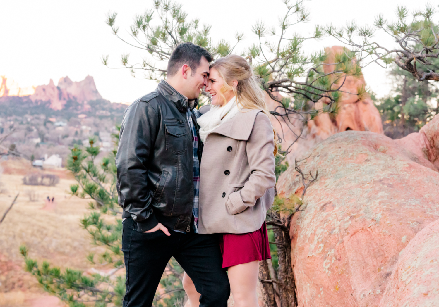 Winter Engagement at Red Rock Canyon Open Space in Colorado Springs | Britni Girard Photography Colorado Wedding Photography and Videography Team | Romantic strolls through the canyons and snuggles from the cold for these two Air Force Academy Graduates