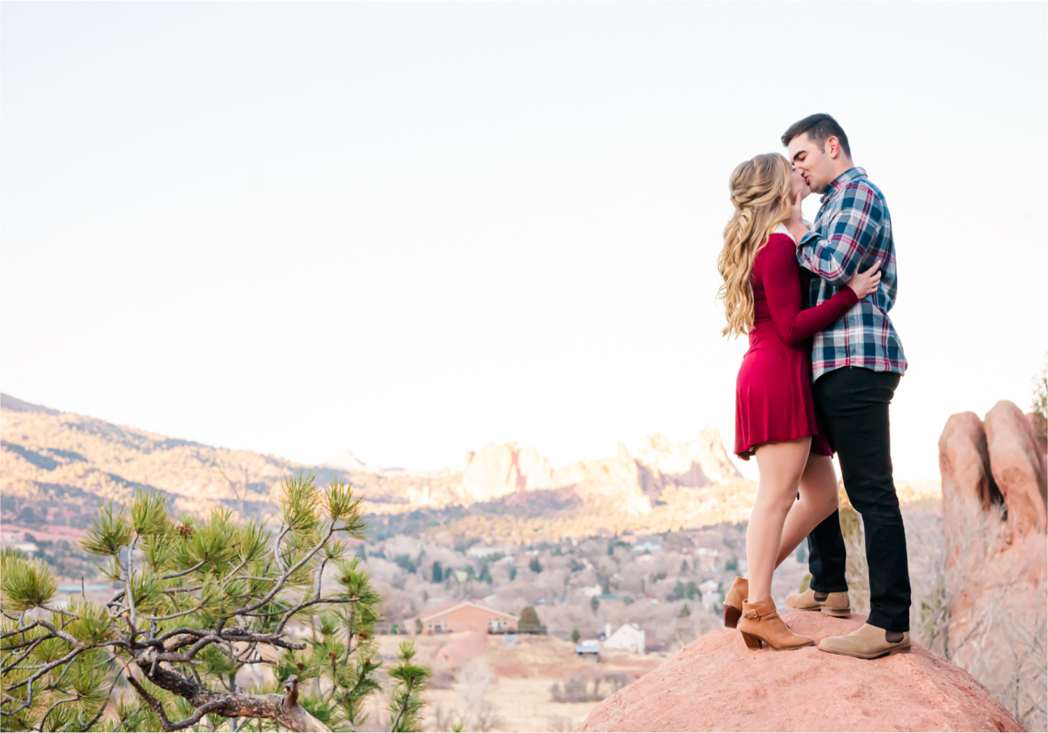 Winter Engagement at Red Rock Canyon Open Space in Colorado Springs | Britni Girard Photography Colorado Wedding Photography and Videography Team | Romantic strolls through the canyons and snuggles from the cold for these two Air Force Academy Graduates