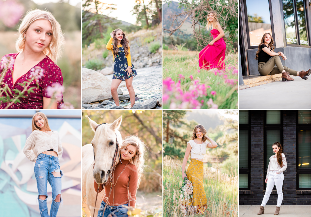 Female outfit inspiration for senior portraits | Britni Girard Photography | Colorado Senior Portrait Photographer in Loveland - Bright, true to life photos in an editorial style