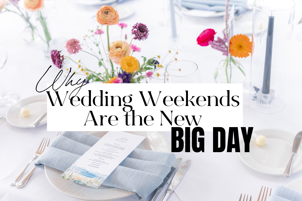 Rehearsal Dinner at Garden of the Gods resort at sunset for a wedding weekend experience | Girard Photography + Films - Destination Wedding Photographer and Videographer